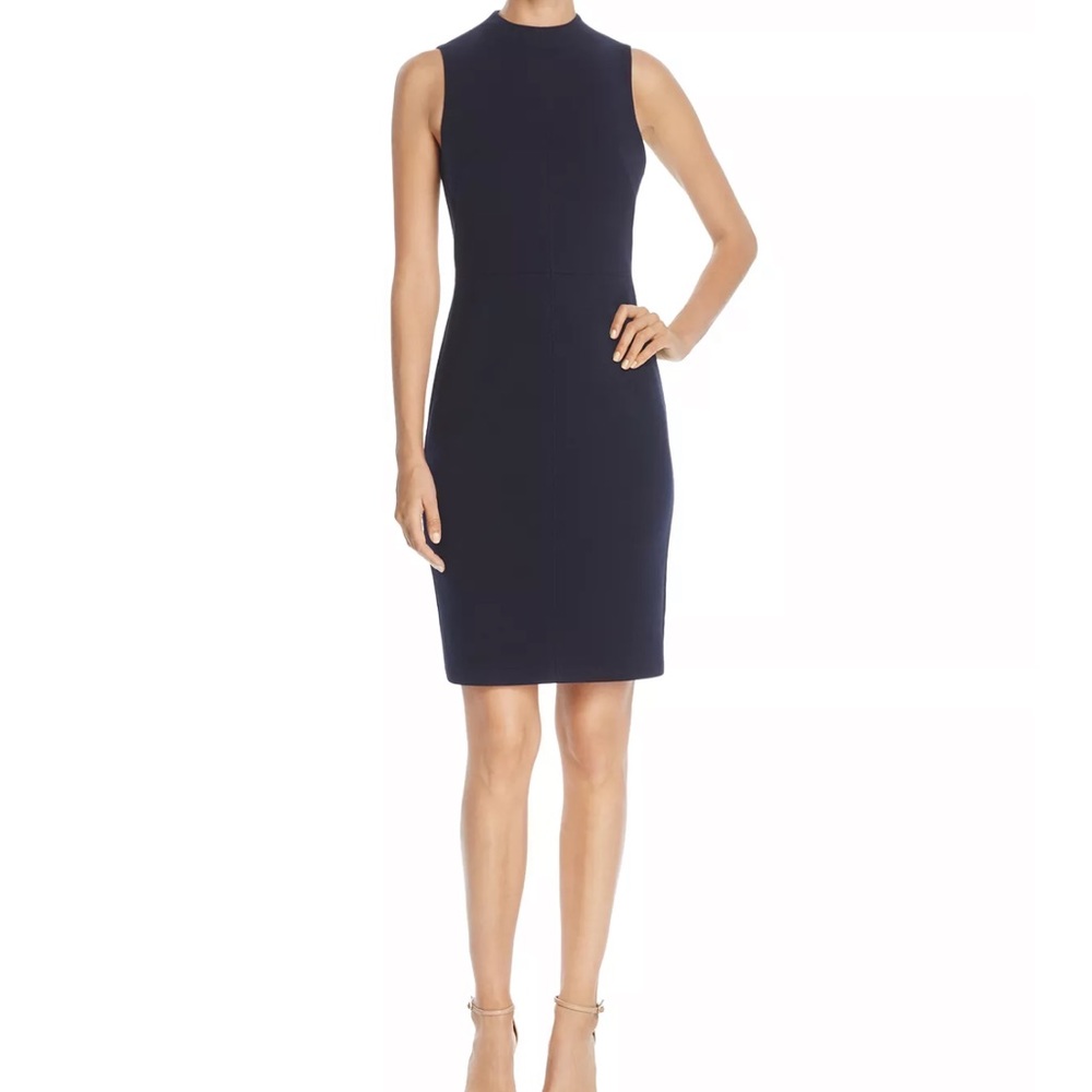 Sleeveless Mock Neck Navy Blue (10) Sharagano